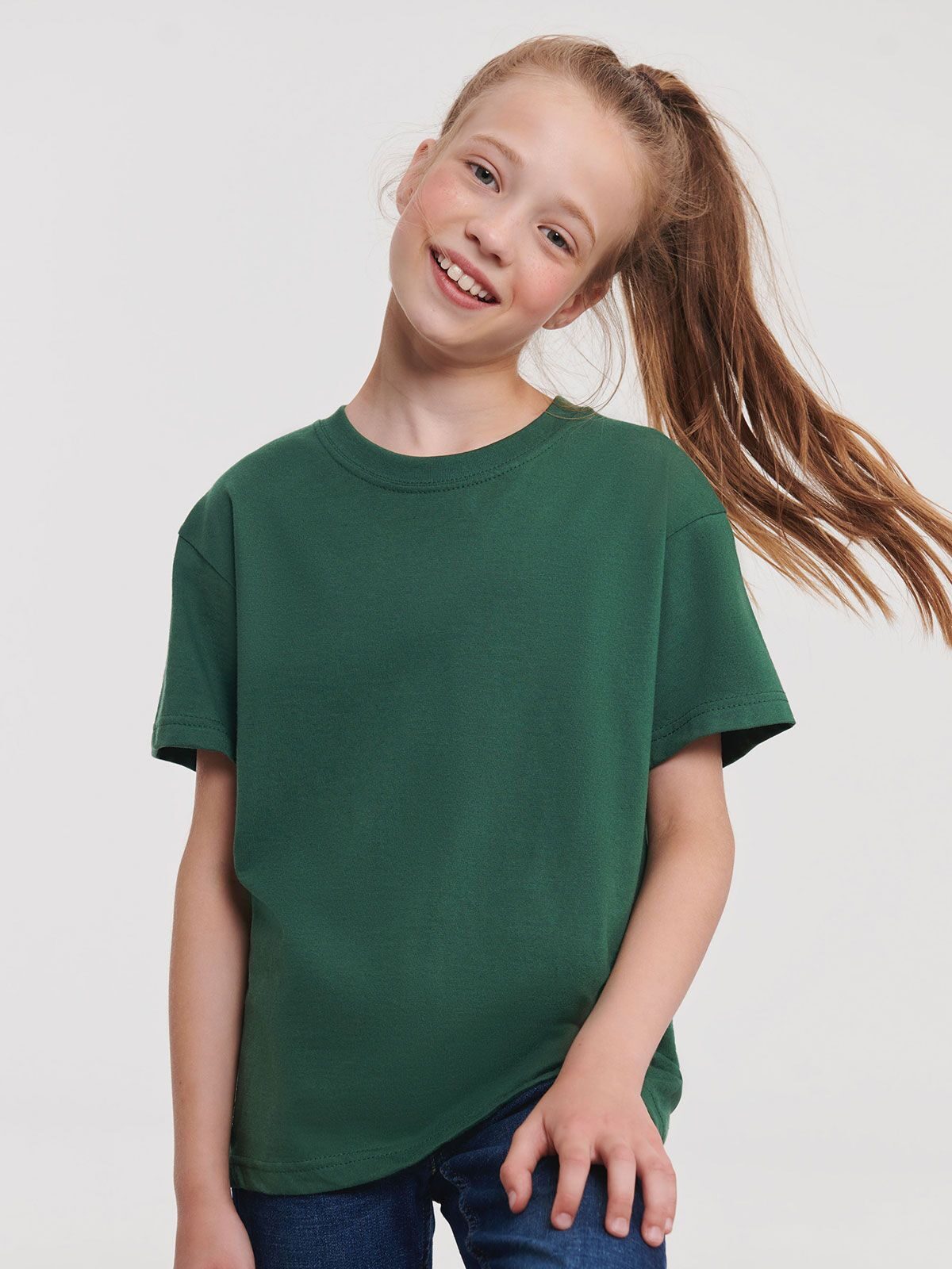 T-SHIRT AUTHENTIC CLASSICA BAMBINO - RUSSELL EUROPE fronte