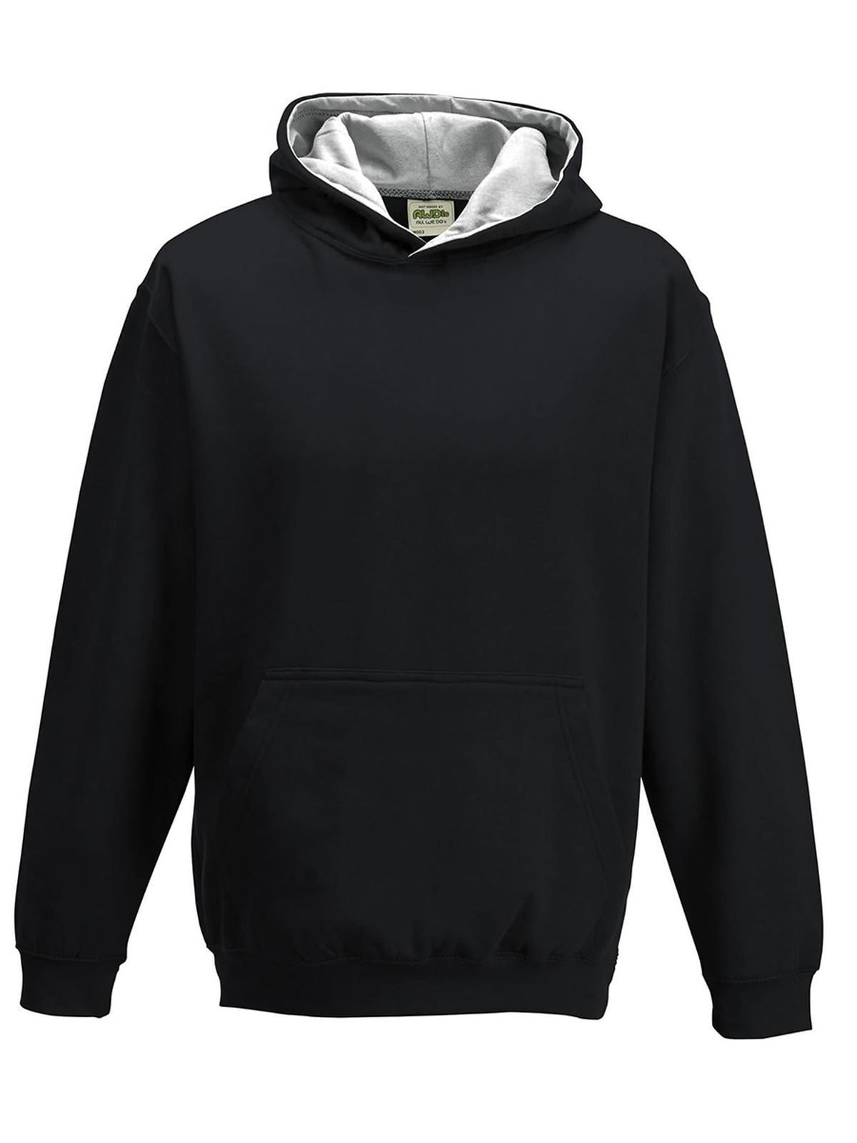 FELPA CON CAPPUCCIO KIDS VARSITY HOODIE - AWDIS JUST HOODSNero Jet-Grigio Melange