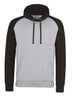 FELPA CON CAPPUCCIO BASEBALL HOODIE - AWDIS JUST HOODSGrigio Melange-Nero Jet