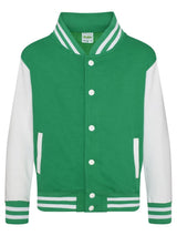 FELPA BASEBALL KIDS VARSITY JACKET - AWDIS JUST HOODS