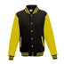 FELPA VARSITY JACKET - AWDIS JUST HOODSNero Jet-Giallo Sole