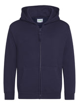 FELPA CON CAPPUCCIO KIDS ZOODIE - AWDIS JUST HOODSBlu Navy Francese