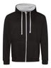 FELPA CON CAPPUCCIO VARSITY ZOODIE - AWDIS JUST HOODSNero Jet-Grigio Melange