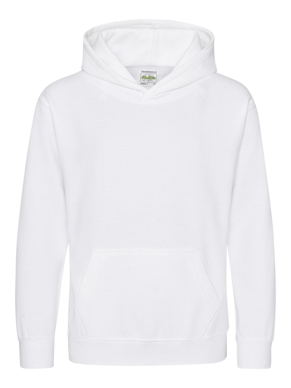 FELPA UNISEX CON CAPPUCCIO KIDS ORGANIC HOODIE - AWDIS JUST HOODSBianco Artico