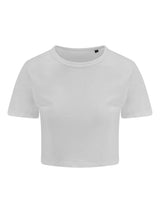 T-SHIRT SAGOMATA GIRLIE TRI-BLEND CROPPED T - AWDIS JUST TSBianco Solido