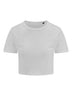 T-SHIRT SAGOMATA GIRLIE TRI-BLEND CROPPED T - AWDIS JUST TSBianco Solido