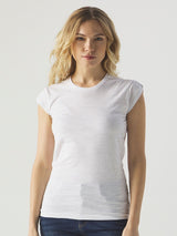 T-SHIRT SLUB DONNA - BS fronte