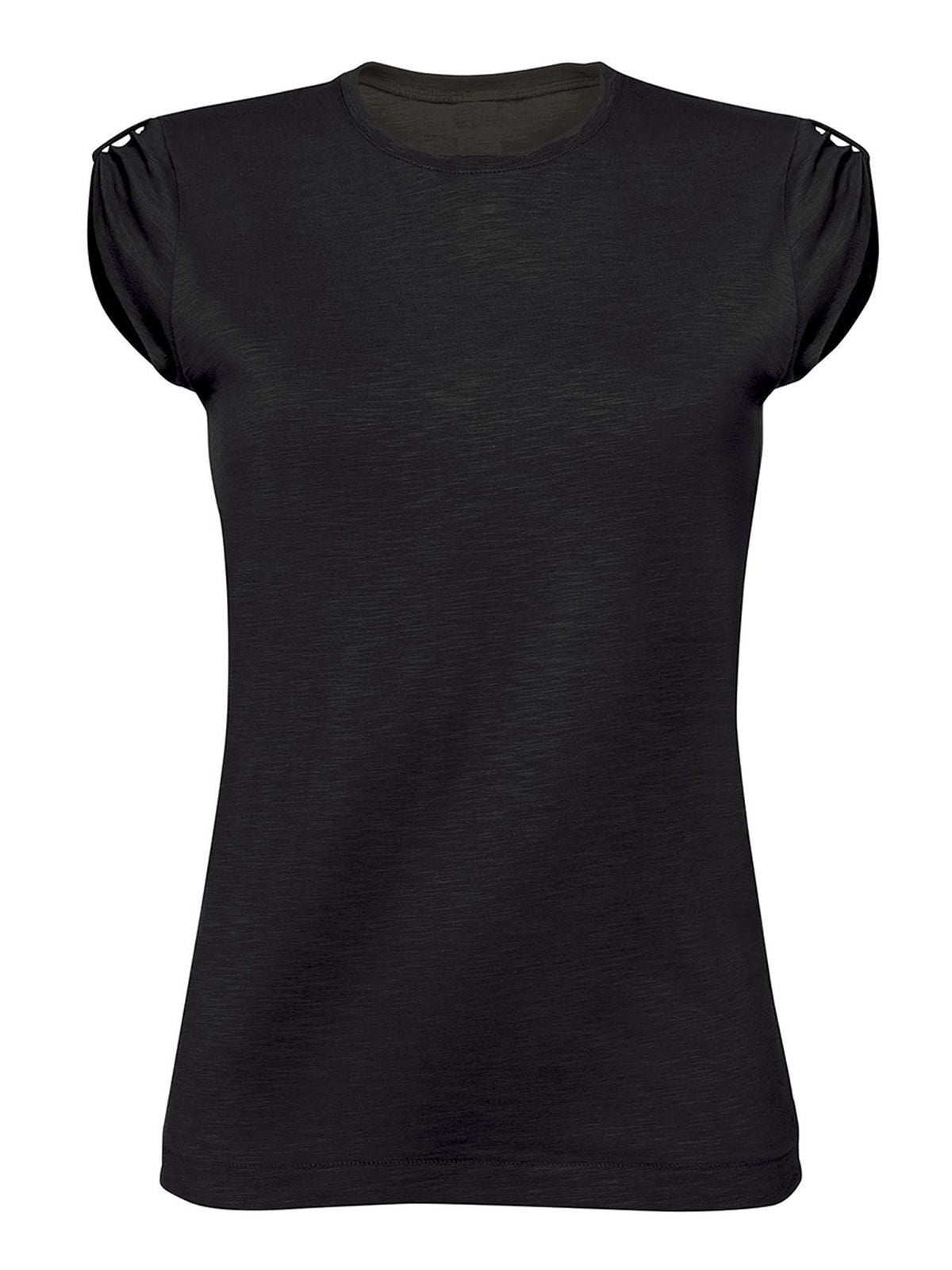T-SHIRT SLUB DONNA - BSNero