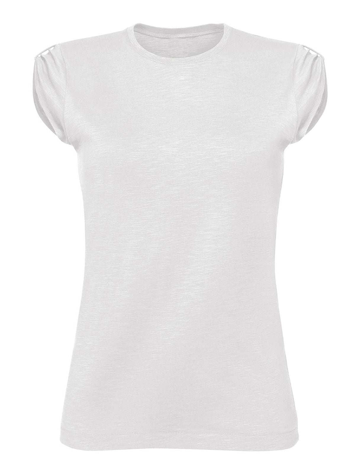 T-SHIRT SLUB DONNA - BSBianco