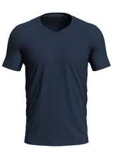 T-SHIRT CLIVE V-NECK - STEDMANBlu Mezzanotte