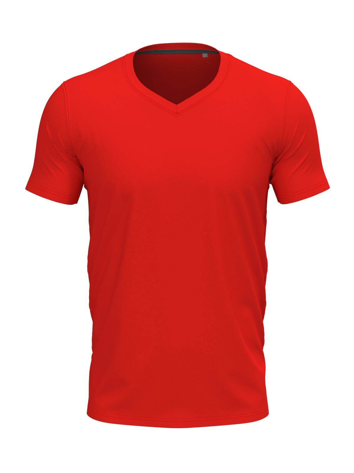 T-SHIRT CLIVE V-NECK - STEDMANRosso Scarlatto