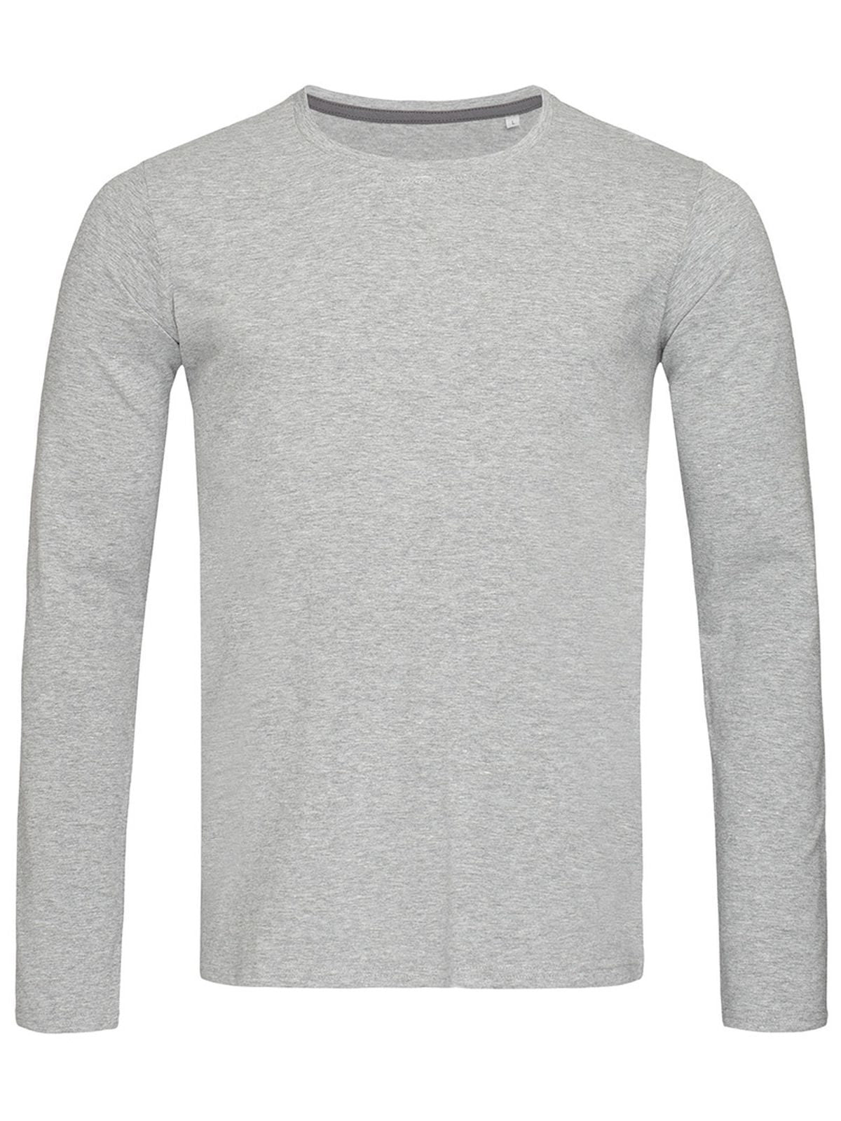 T-SHIRT CLIVE LONG SLEEVE - STEDMANGrigio Melange
