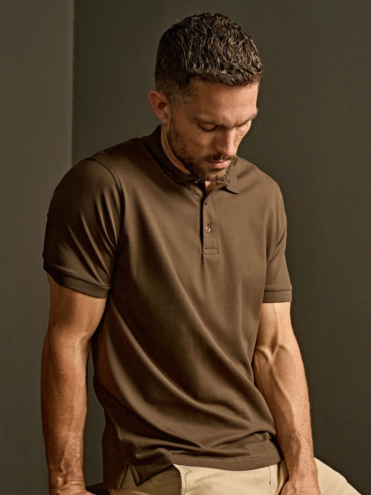 Polo Luxury Stretch Uomo in Piqué | Tee Jays