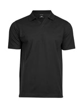 Luxury Stretch V-Neck Polo Uomo | Tee Jays - Nero