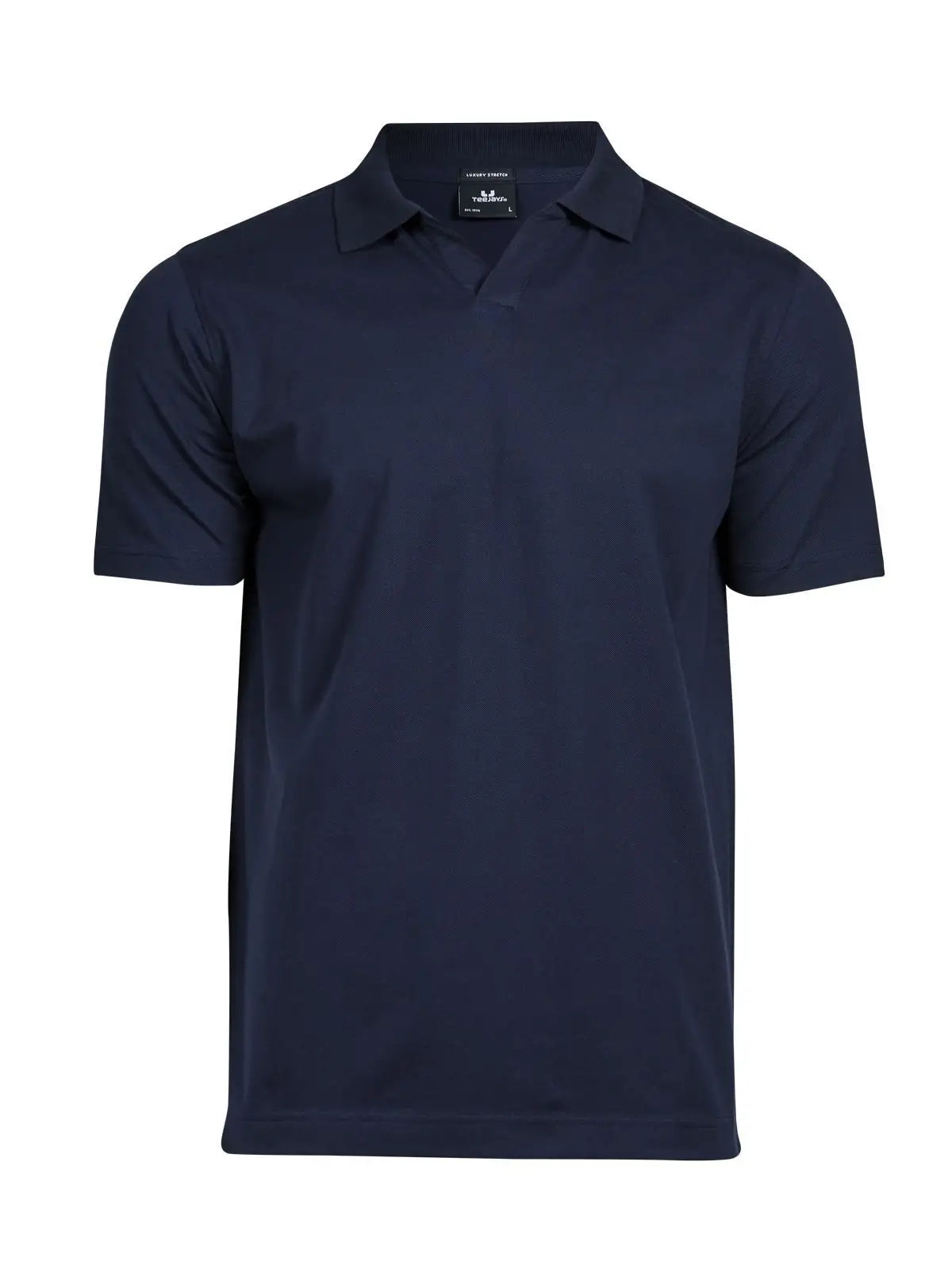 Luxury Stretch V-Neck Polo Uomo | Tee Jays - Blu