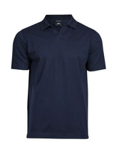 Luxury Stretch V-Neck Polo Uomo | Tee Jays - Blu