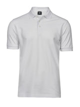 Polo Luxury Stretch Uomo in Piqué - Bianco - Tee Jays