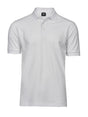 Polo Luxury Stretch Uomo in Piqué - Bianco - Tee Jays