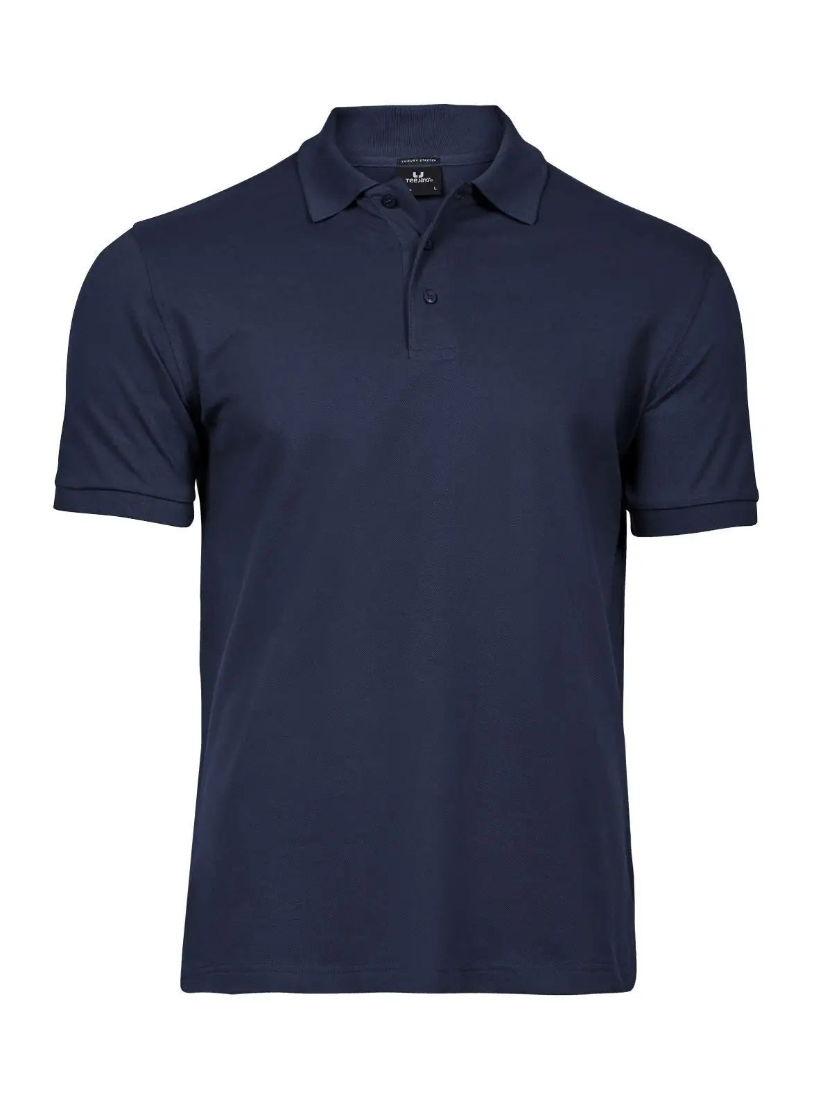 Polo Luxury Stretch Uomo in Piqué - Blu - Tee Jays