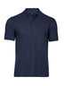 Polo Luxury Stretch Uomo in Piqué - Blu - Tee Jays