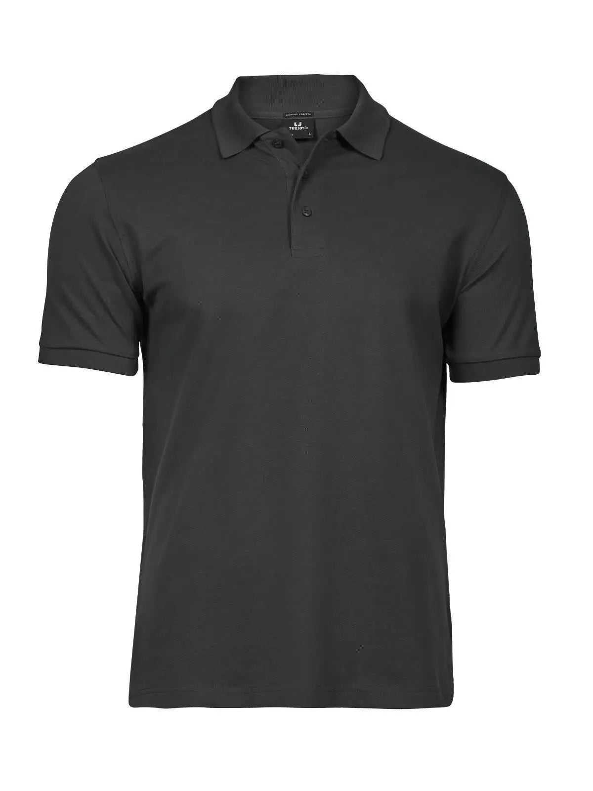 Polo Luxury Stretch Uomo in Piqué - Grigio - Tee Jays