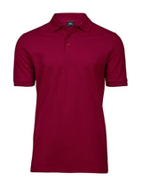 Polo Luxury Stretch Uomo in Piqué - Rosso - Tee Jays
