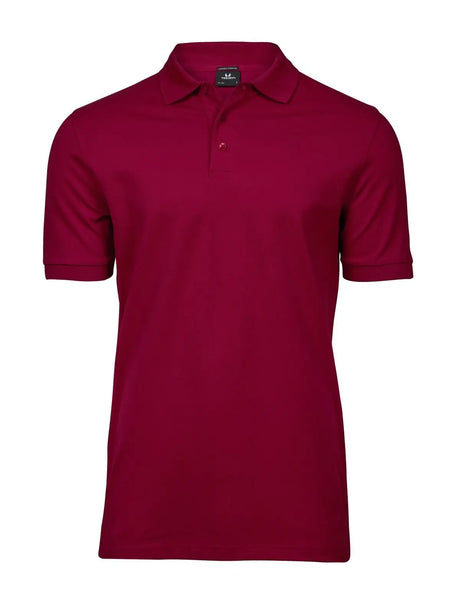Polo Luxury Stretch Uomo in Piqué - Rosso - Tee Jays