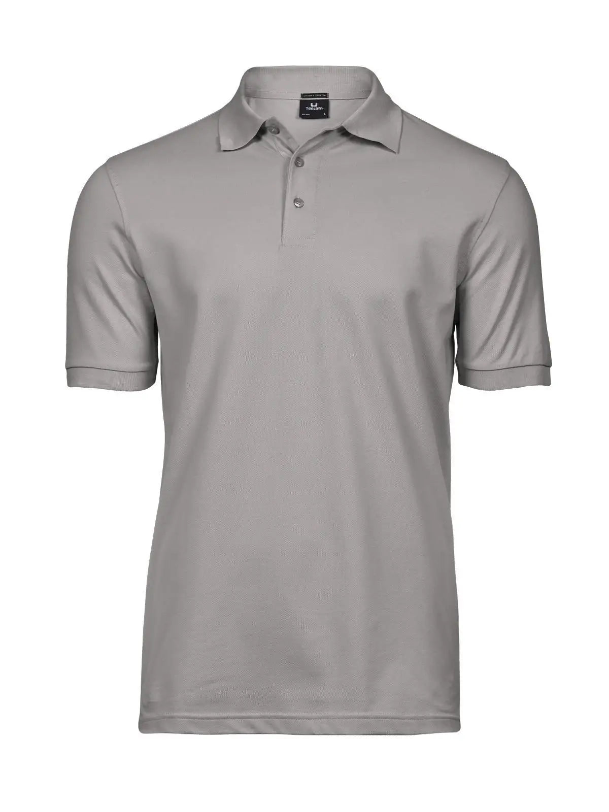 Polo Luxury Stretch Uomo in Piqué - Grigio - Tee Jays