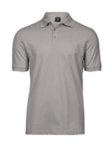 Polo Luxury Stretch Uomo in Piqué - Grigio - Tee Jays