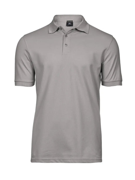 Polo Luxury Stretch Uomo in Piqué - Grigio - Tee Jays