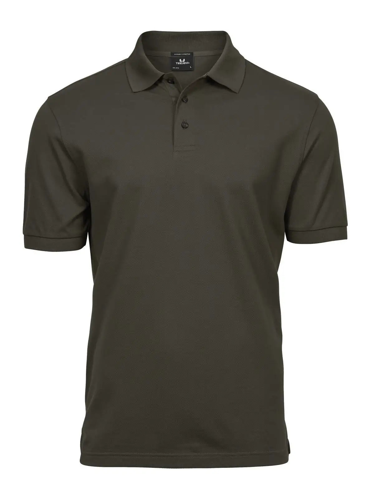 Polo Luxury Stretch Uomo in Piqué - Verde - Tee Jays