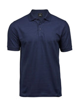 Polo Luxury Stretch Uomo in Piqué - Blu - Tee Jays