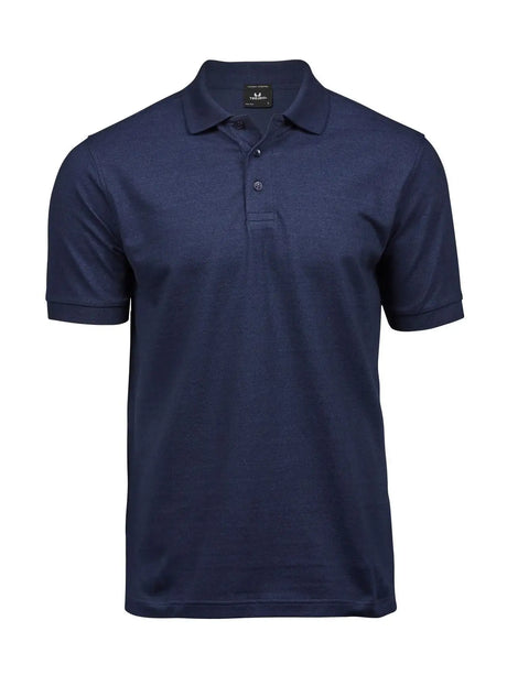 Polo Luxury Stretch Uomo in Piqué - Blu - Tee Jays