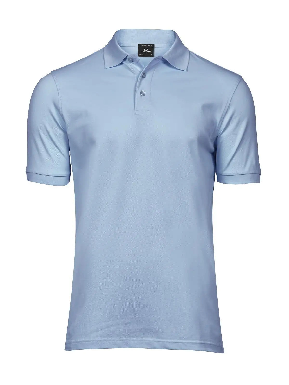 Polo Luxury Stretch Uomo in Piqué - Blu - Tee Jays
