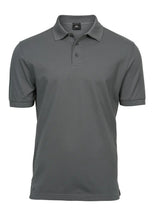 Polo Luxury Stretch Uomo in Piqué - Grigio - Tee Jays