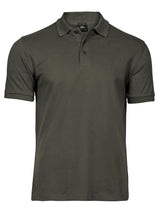 Polo Luxury Stretch Uomo in Piqué - Verde - Tee Jays