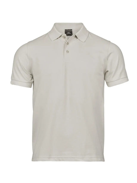 Polo Luxury Stretch Uomo in Piqué - Grigio - Tee Jays