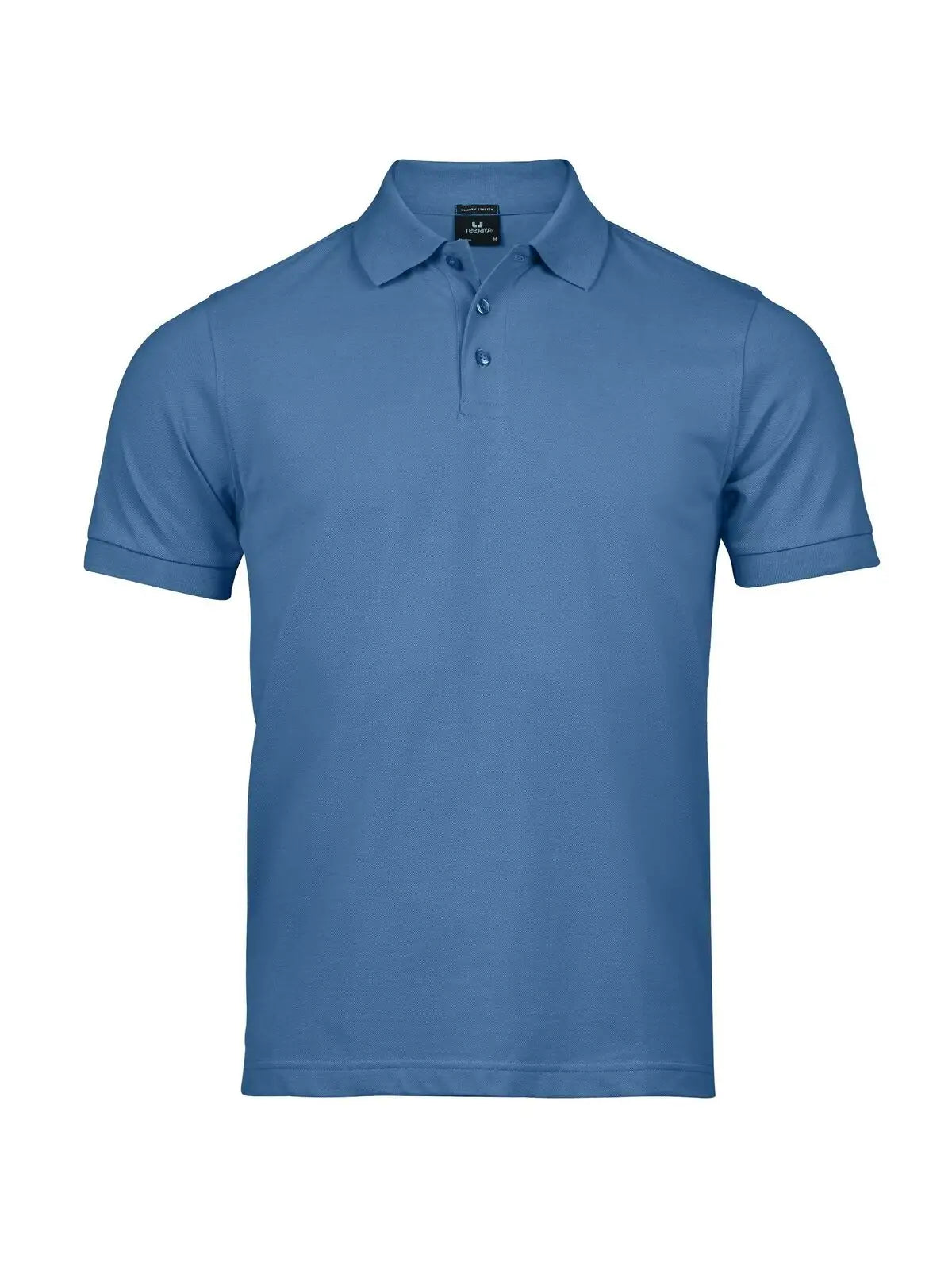 Polo Luxury Stretch Uomo in Piqué - Blu - Tee Jays