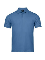 Polo Luxury Stretch Uomo in Piqué - Blu - Tee Jays