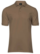 Polo Luxury Stretch Uomo in Piqué - Marrone - Tee Jays