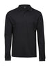 Luxury Stretch Long Sleeve Polo Uomo – Piqué | Tee Jays - Nero
