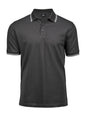 Luxury Stripe Stretch Polo Uomo – Piqué | Tee Jays - Dark grey/White