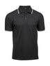 Luxury Stripe Stretch Polo Uomo – Piqué | Tee Jays - Black/White
