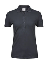 Ladiess Luxury Stretch Polo Donna | Tee Jays - Dark Grey