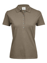 Ladiess Luxury Stretch Polo Donna | Tee Jays - Beige