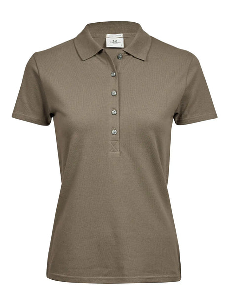 Ladiess Luxury Stretch Polo Donna | Tee Jays - Beige
