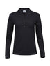 Ladies Luxury Stretch Long Sleeve Polo Donna – Piqué | Tee Jays - Nero