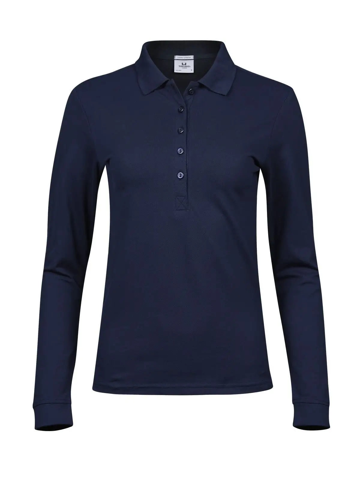 Ladies Luxury Stretch Long Sleeve Polo Donna – Piqué | Tee Jays - Blu