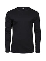 T-shirt Long Sleeve Interlock Tee Uomo | Tee Jays - Nero