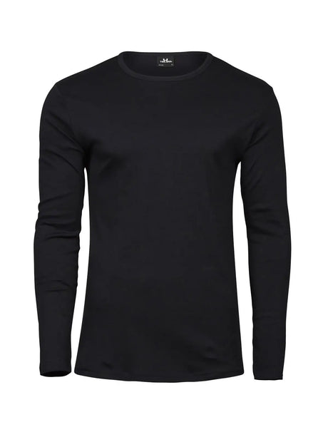 T-shirt Long Sleeve Interlock Tee Uomo | Tee Jays - Nero